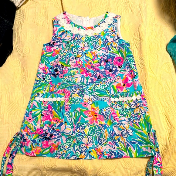 Lilly Pulitzer Little Lilly Classic Kids Multi-Color Shift Dress In Size 2 - Picture 3 of 5